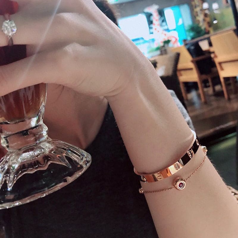 Four Diamonds Love Bracelet