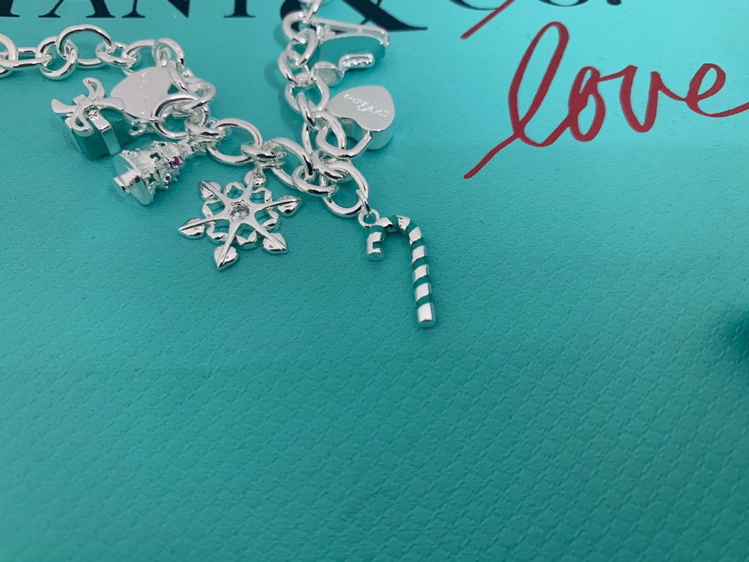 T Christmas Tag Bracelet