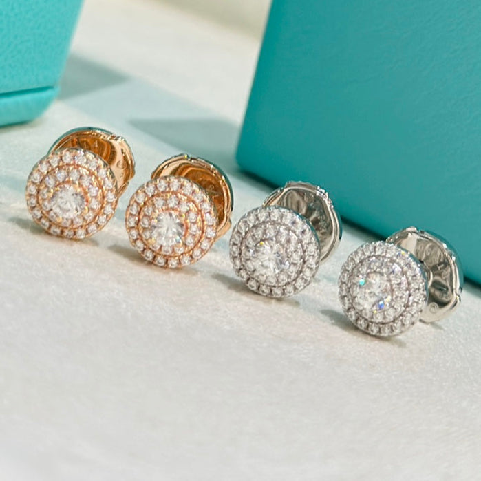 18K T Soleste Diamonds White Gold Earrings