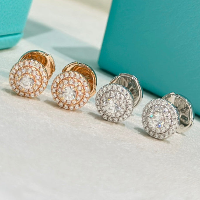 18K T Soleste Diamonds Rose Gold Earrings