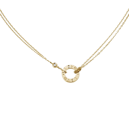 18K Love 2 Diamond Necklace