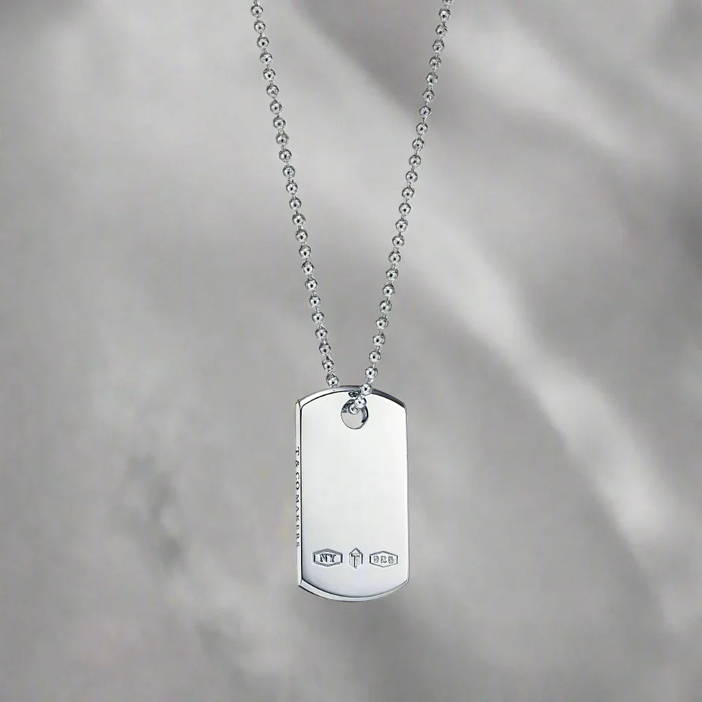 18K T 1837 Tag Pendant Necklace