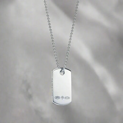 18K T 1837 Tag Pendant Necklace