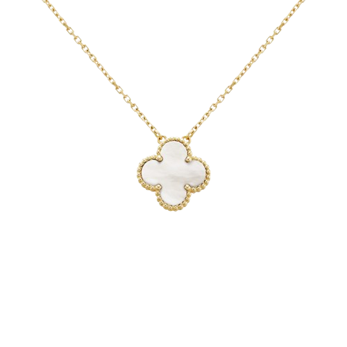 18K Vintage Alhambra Pendant Clover Necklace