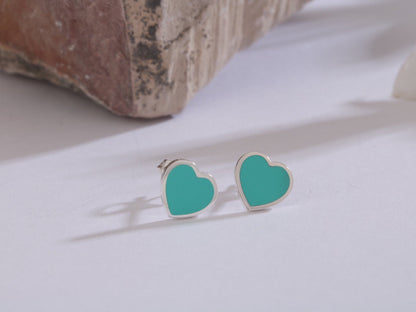 18K Return to T Heart Earrings