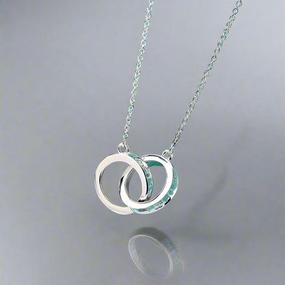 18K T 1837 Interlocking Circles Pendant Necklace