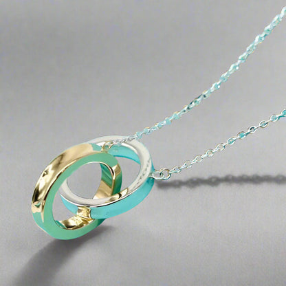 18K T 1837 Interlocking Circles Pendant Necklace
