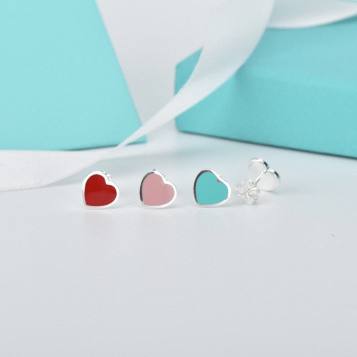 18K Return to T Heart Earrings