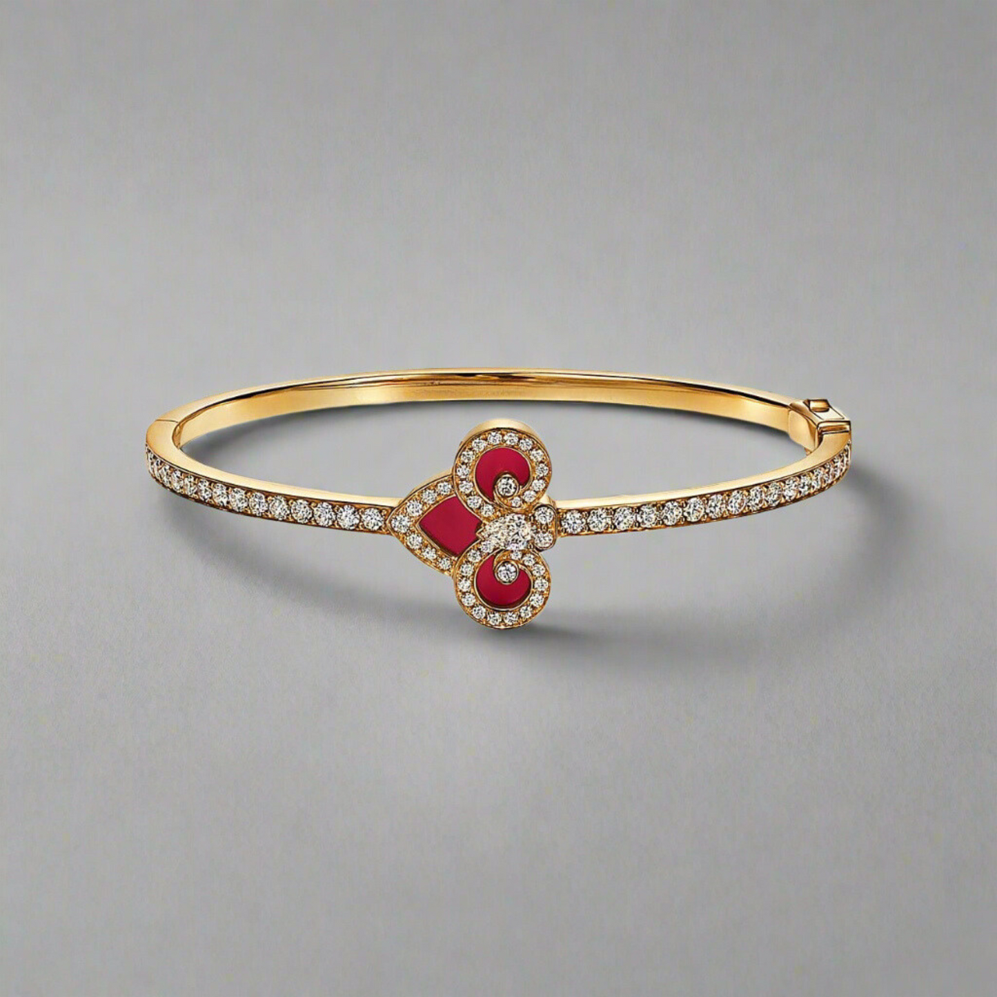 18K T Fleur De Lis Bracelet