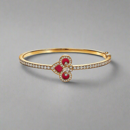 18K T Fleur De Lis Bracelet